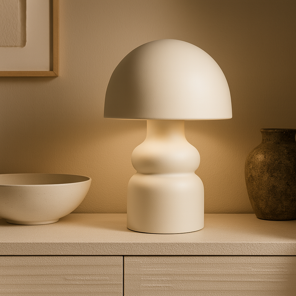 Lyskapsel Skulpturel Kuplampe