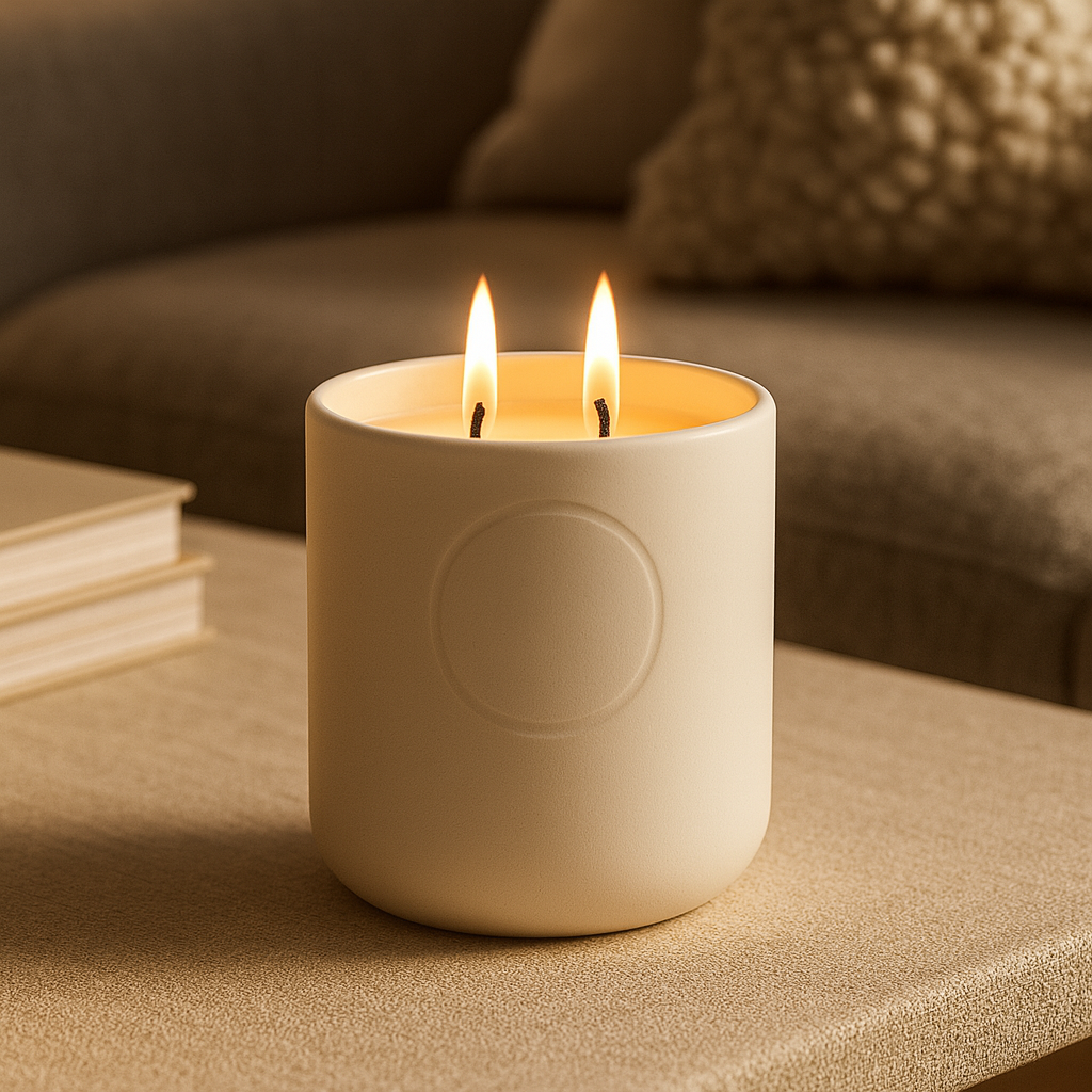 GløderRede Dobbelt-Væge Lys